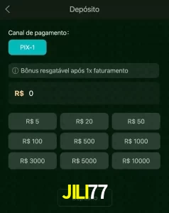 deposits JILI77